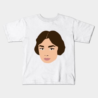 Audrey Hepburn Portrait Kids T-Shirt